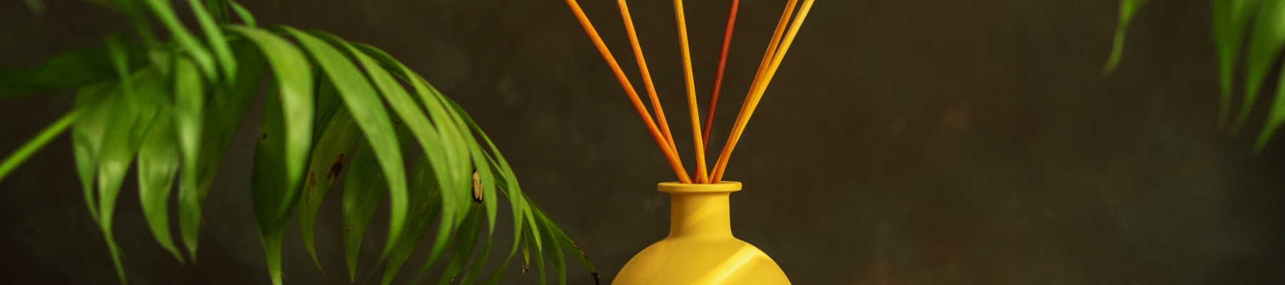 Decoración de hogar de color amarillo