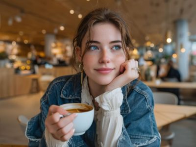 Mujer con una taza de té