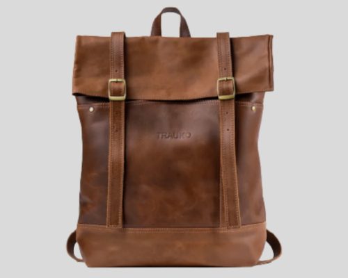 Mochila de cuero