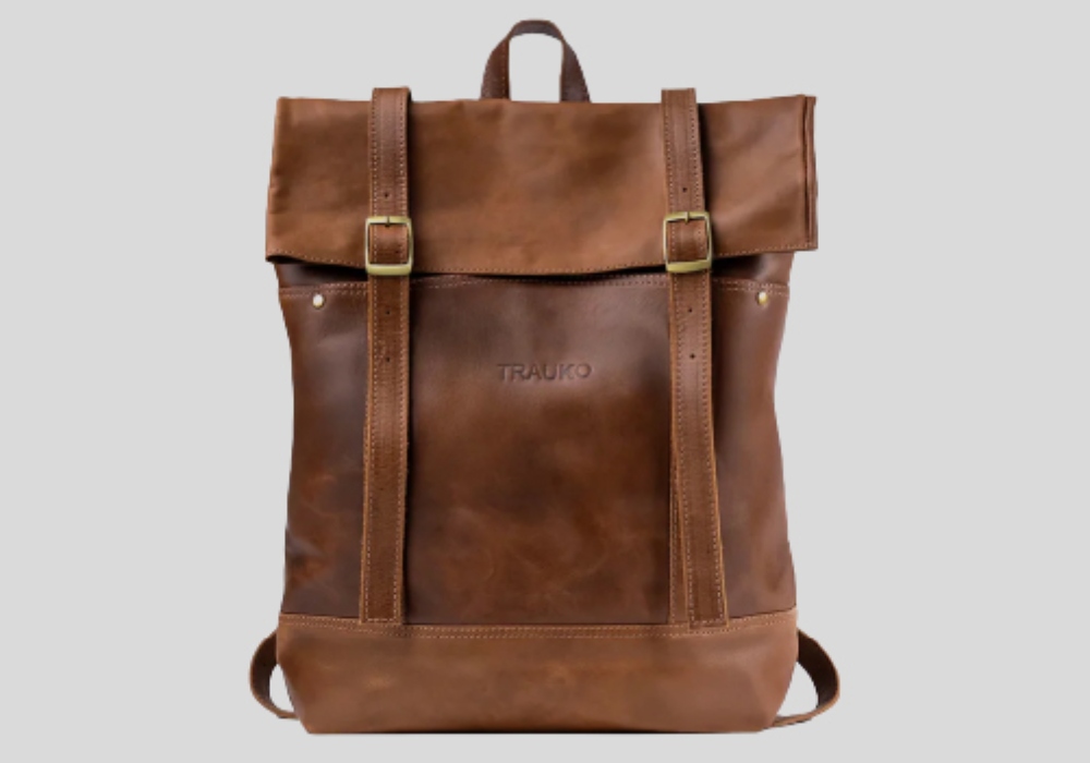 Mochila de cuero