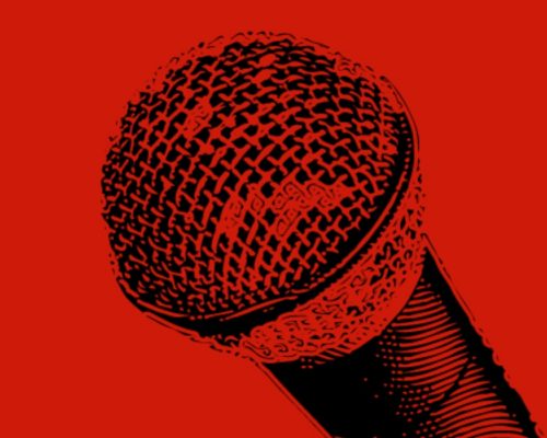 Ilustración de un micrófono