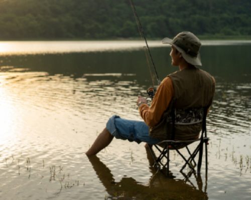 Hombre pescando