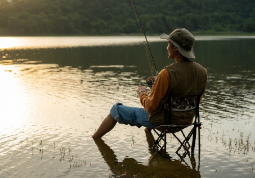 Hombre pescando