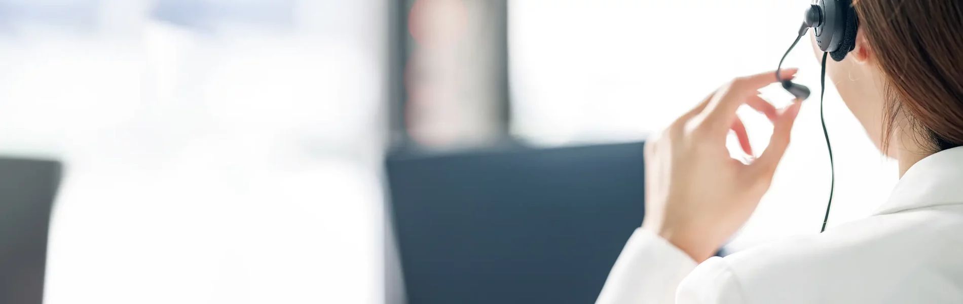 Persona en un call center